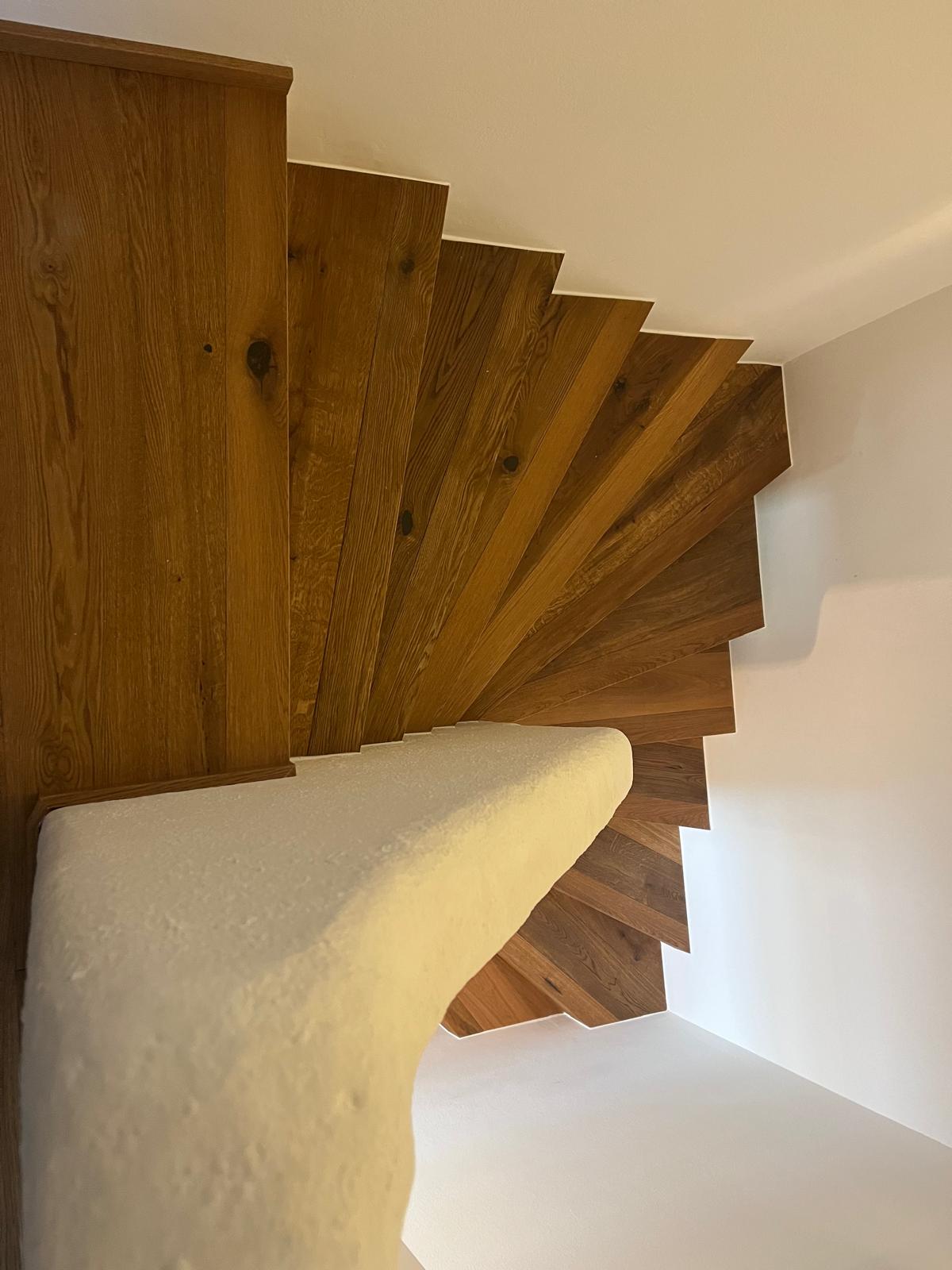 Eichenholz Wendeltreppe